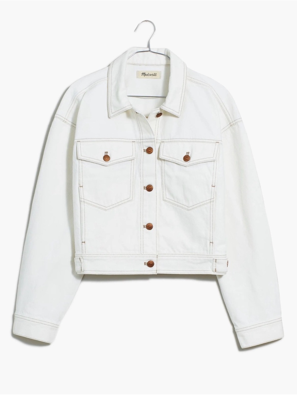 Madewell White Denim Jacket